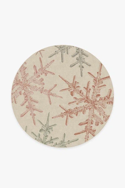 Ruggable Snowflake Creme Flatwoven Rug In Multi