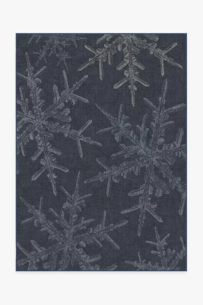 Ruggable Snowflake Navy Flatwoven Rug