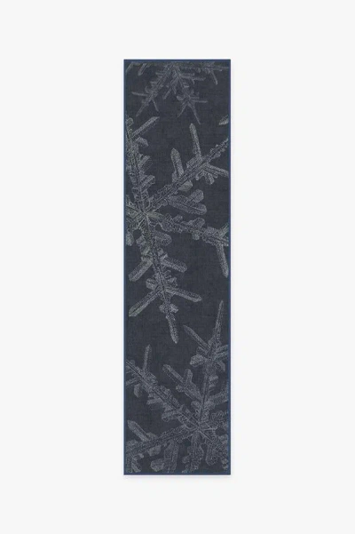 Ruggable Snowflake Navy Flatwoven Rug In Blue