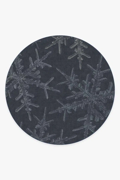 Ruggable Snowflake Navy Flatwoven Rug