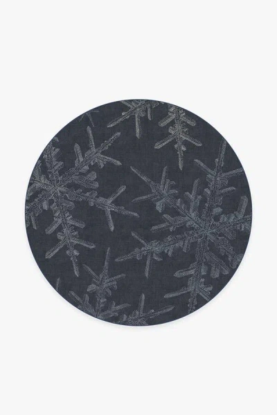 Ruggable Snowflake Navy Flatwoven Rug