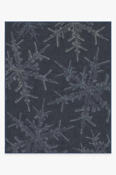 Ruggable Snowflake Navy Flatwoven Rug