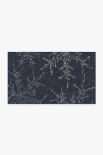 Ruggable Snowflake Navy Flatwoven Rug In Blue