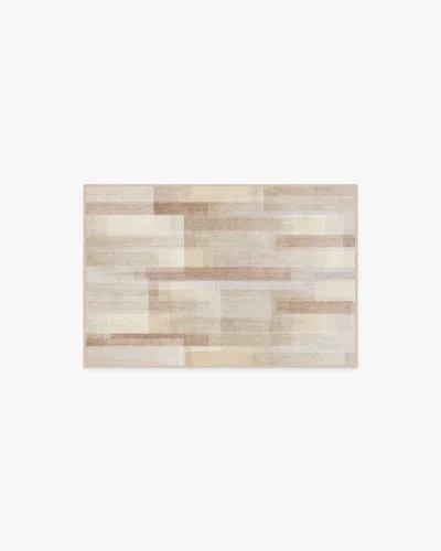 Ruggable Solar Drift Neutral Flatwoven Rug In Brown