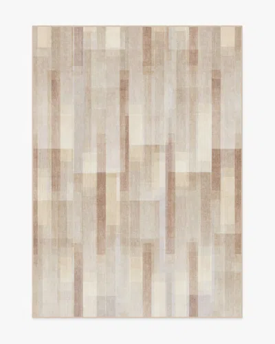 Ruggable Solar Drift Neutral Flatwoven Rug In Brown