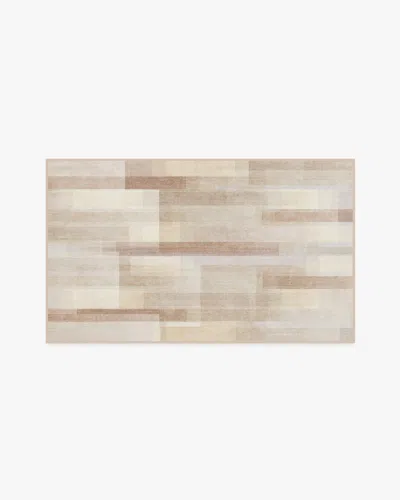 Ruggable Solar Drift Neutral Flatwoven Rug In Brown