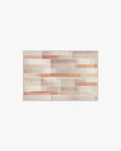 Ruggable Solar Drift Rust & Grey Flatwoven Rug In Brown
