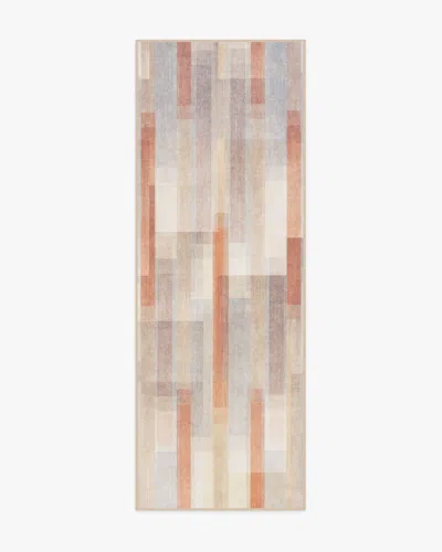 Ruggable Solar Drift Rust & Grey Flatwoven Rug In Multi