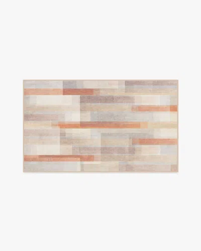 Ruggable Solar Drift Rust & Grey Flatwoven Rug In Multi