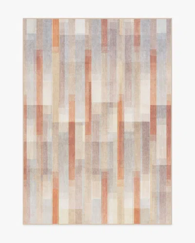 Ruggable Solar Drift Rust & Grey Flatwoven Rug In Multi