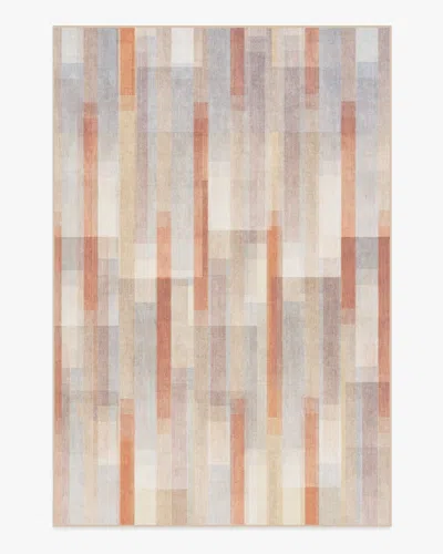 Ruggable Solar Drift Rust & Grey Flatwoven Rug In Multi