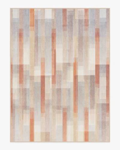 Ruggable Solar Drift Rust & Grey Flatwoven Rug In Multi