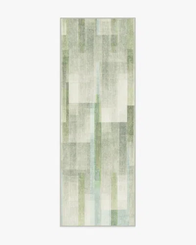 Ruggable Solar Drift Silver Green Flatwoven Rug