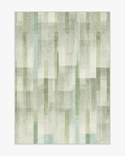 Ruggable Solar Drift Silver Green Flatwoven Rug