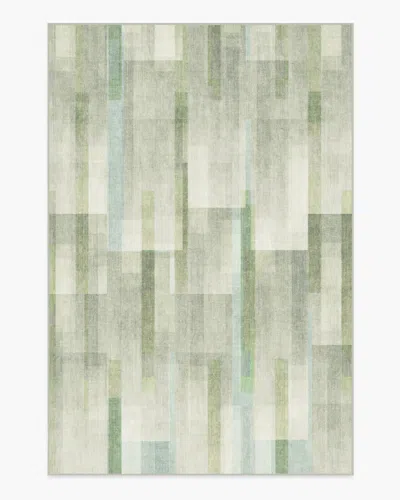 Ruggable Solar Drift Silver Green Flatwoven Rug