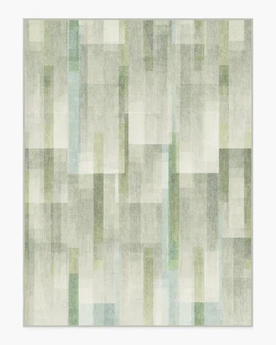 Ruggable Solar Drift Silver Green Flatwoven Rug