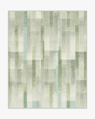 Ruggable Solar Drift Silver Green Flatwoven Rug