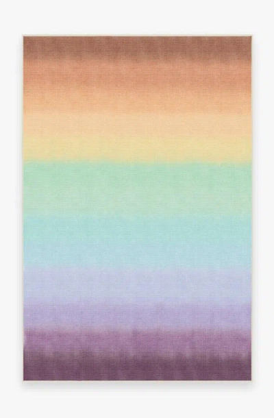 Ruggable Spectrum Rainbow Flatwoven Rug In Multi