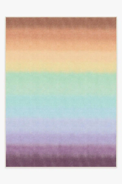 Ruggable Spectrum Rainbow Flatwoven Rug In Multi