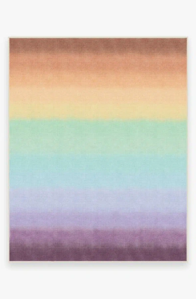 Ruggable Spectrum Rainbow Flatwoven Rug In Multi
