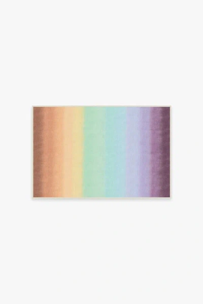 Ruggable Spectrum Rainbow Flatwoven Rug In Multi