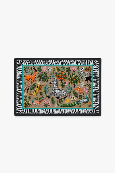 Ruggable Splendor In The Grass Doormat By Iris Apfel In Blue