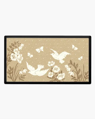Ruggable Spring Doves Large Doormat In Brown