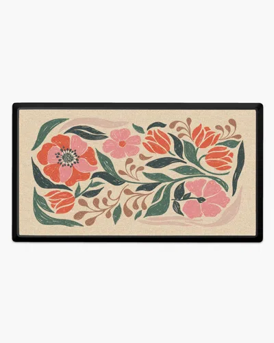 Ruggable Spring Floral  Large Doormat In Multi