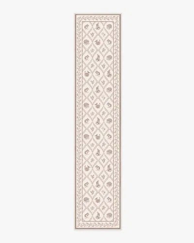 Ruggable Squirrel & Hedgehog Fawn Flatwoven Rug By Sanderson In Neutral