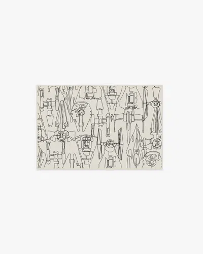 Ruggable Star Wars Armada Creme Flatwoven Rug In Black
