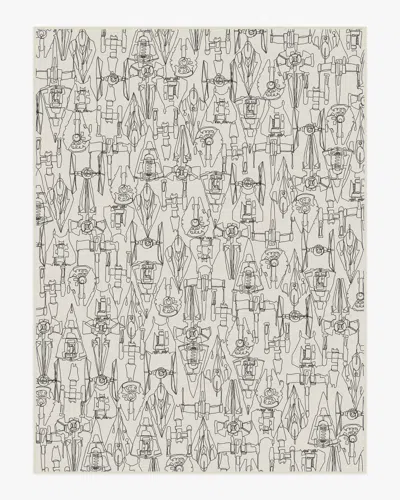 Ruggable Star Wars Armada Creme Flatwoven Rug In Black