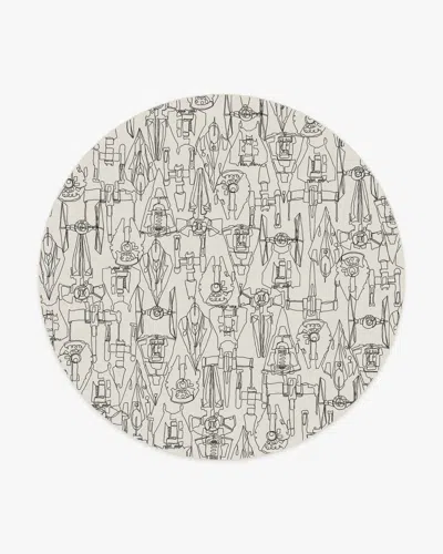 Ruggable Star Wars Armada Creme Flatwoven Rug In Black