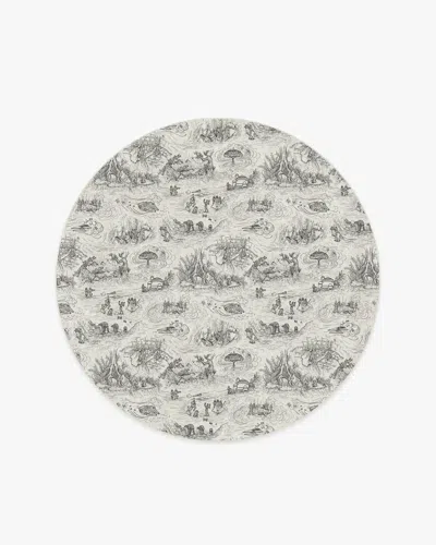 Ruggable Star Wars Toile White Flatwoven Rug In Gray