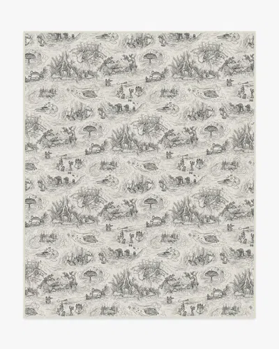 Ruggable Star Wars Toile White Flatwoven Rug In Gray