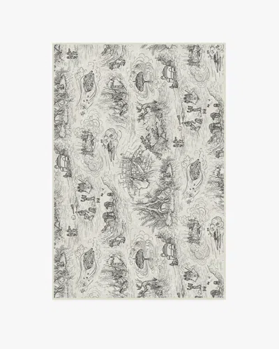 Ruggable Star Wars Toile White Flatwoven Rug In Green