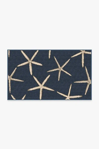Ruggable Starfish Navy Flatwoven Rug In Blue