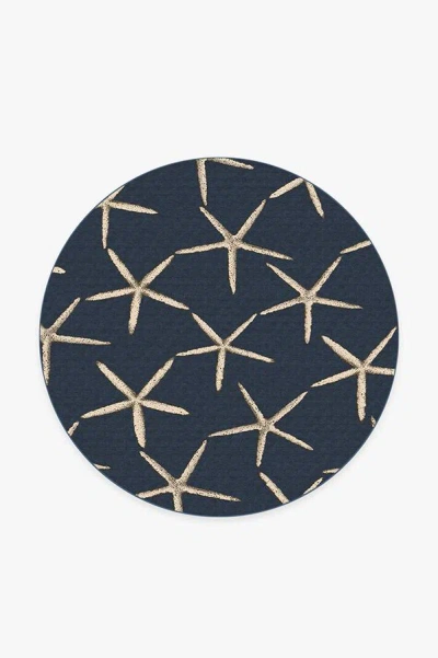 Ruggable Starfish Navy Flatwoven Rug In Blue