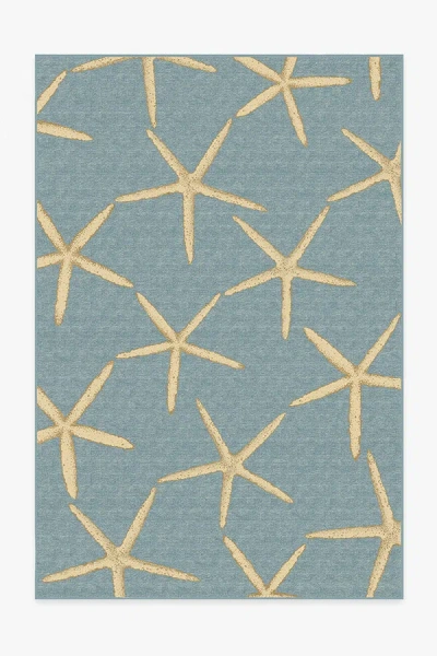 Ruggable Starfish Pale Blue Flatwoven Rug