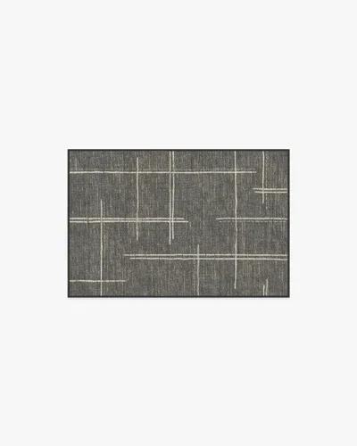 Ruggable Stellan Charcoal Flatwoven Rug In Gray