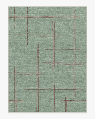 Ruggable Stellan Sage Flatwoven Rug In Green