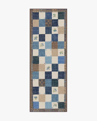 Ruggable Stonefruit Blue Flatwoven Rug