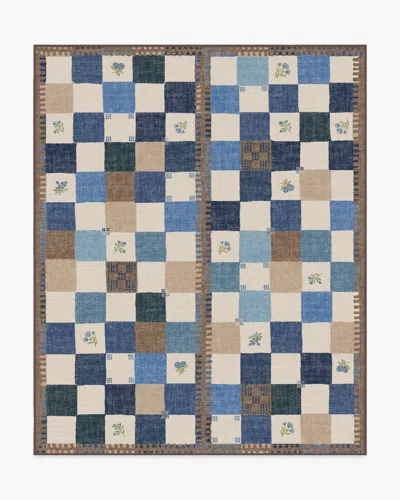 Ruggable Stonefruit Blue Flatwoven Rug