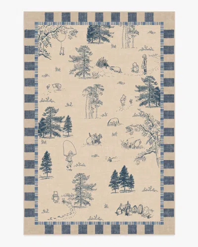 Ruggable Storybook Grove Natural & Blue Flatwoven Rug