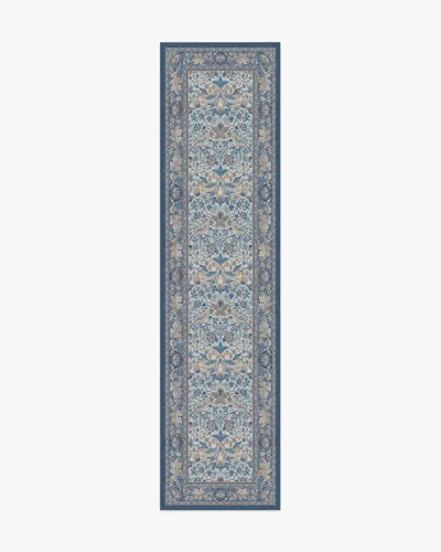 Ruggable Strawberry Thief Indigo & Ivory Flatwoven Rug By Morris & Co. In Multi