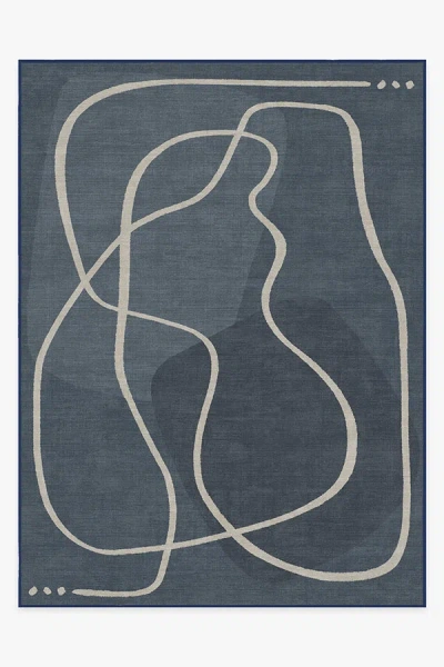 Ruggable Strova Dusk Blue Flatwoven Rug In Multi