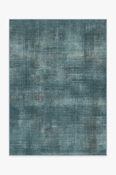 Ruggable Sudaria Solid Teal Blue Flatwoven Rug