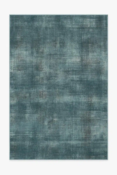 Ruggable Sudaria Solid Teal Blue Flatwoven Rug