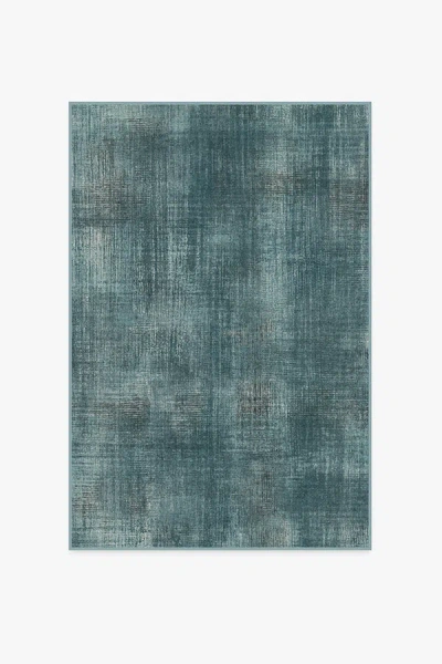 Ruggable Sudaria Solid Teal Blue Flatwoven Rug