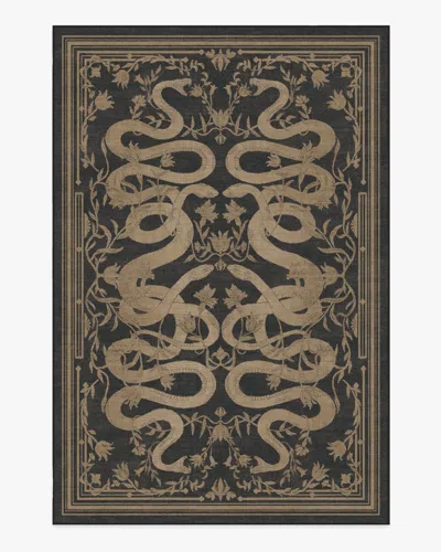 Ruggable Sumaya Soft Black Flatwoven Rug By Martyn Lawrence Bullard In Gold