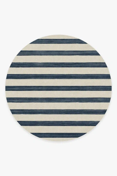 Ruggable Sumi Sailor Stripe Navy Flatwoven Rug In Blue